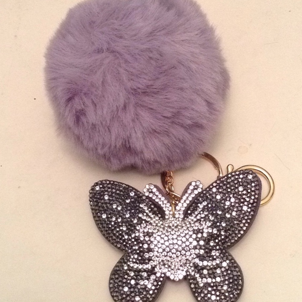 Bling butterfly key holder NWT